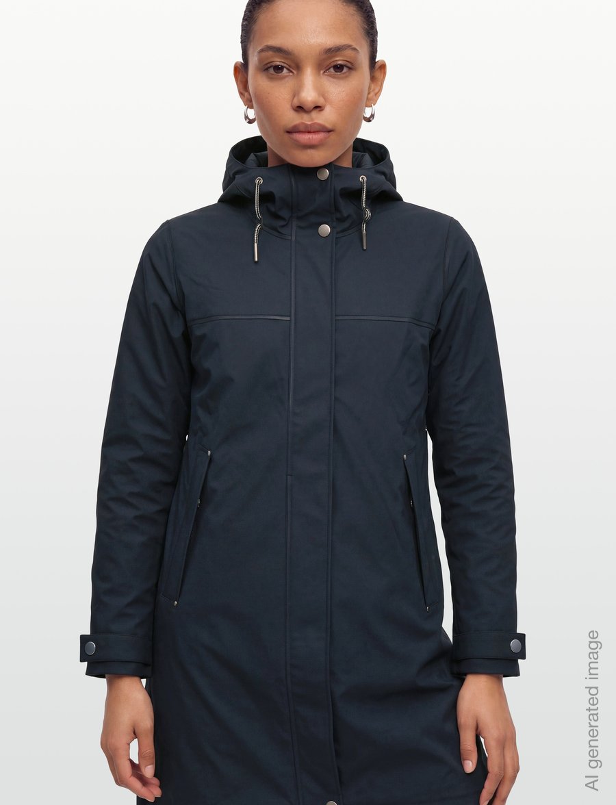 Helly Hansen - W MOSS INS PU COAT - dūnu jakas - navy - 3