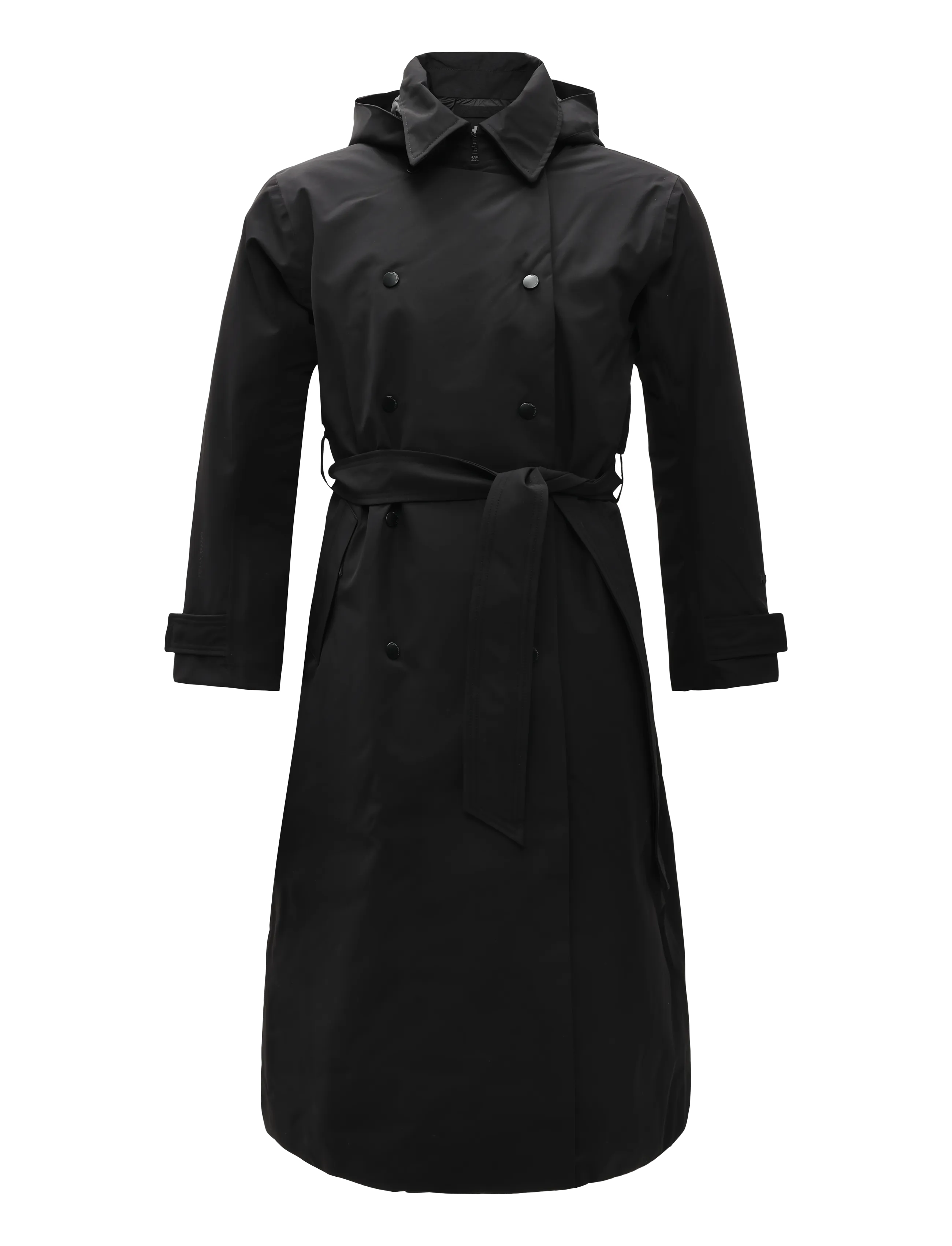 Helly Hansen W AVENUE INS LONG TRENCH COAT - Vihmamantlid - BLACK / black