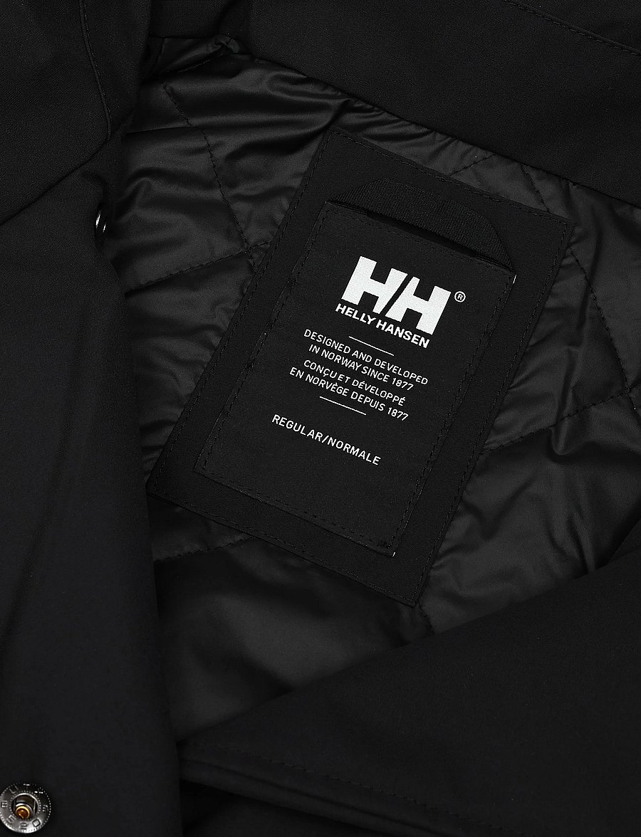 Helly Hansen - W AVENUE INS LONG TRENCH COAT - black - 2