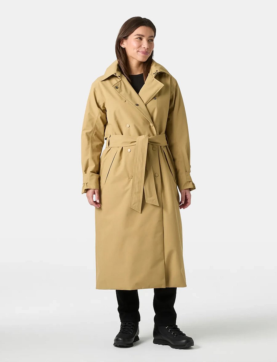 Helly Hansen - W AVENUE INS LONG TRENCH COAT - daunenjacken - elmwood - 0