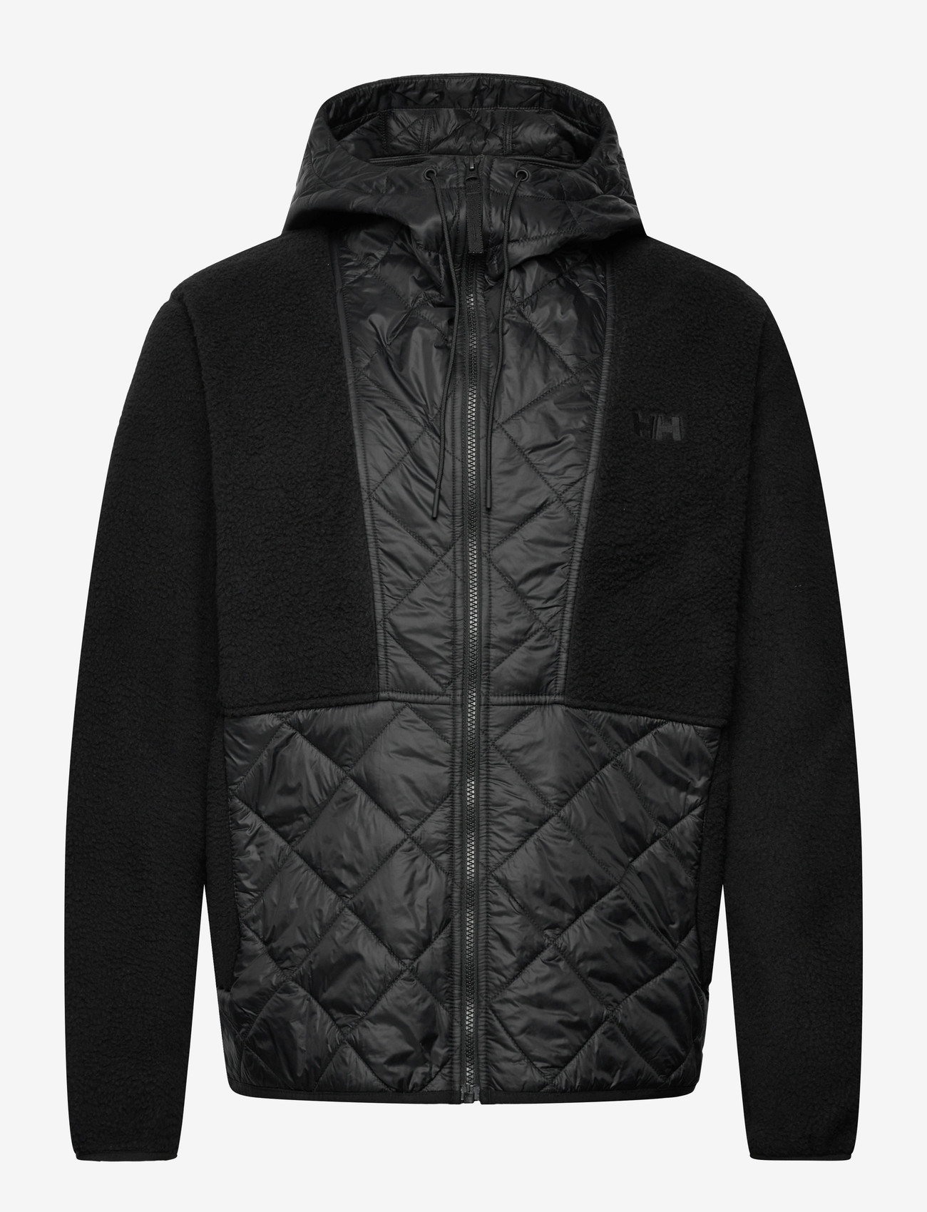 Helly Hansen - STOWE HOODED HYBRID JACKET - sulejoped ja voodriga joped - black - 0