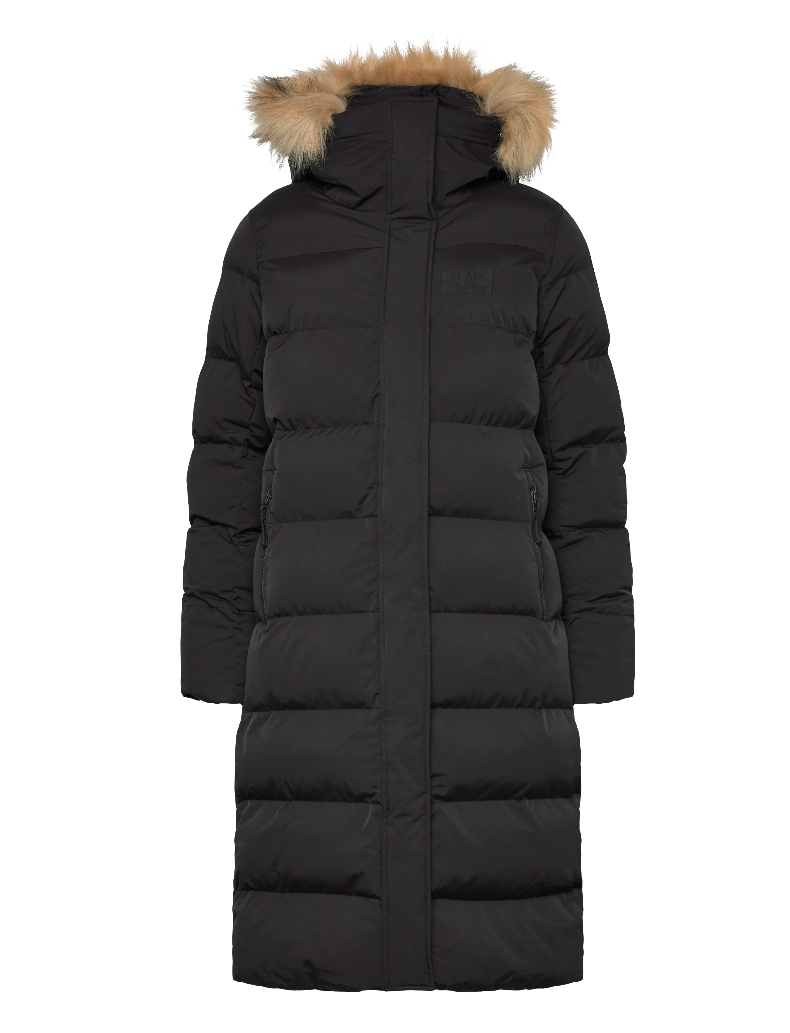 Helly Hansen W ARIA LONG PARKA - Winter Coats - BLACK / black