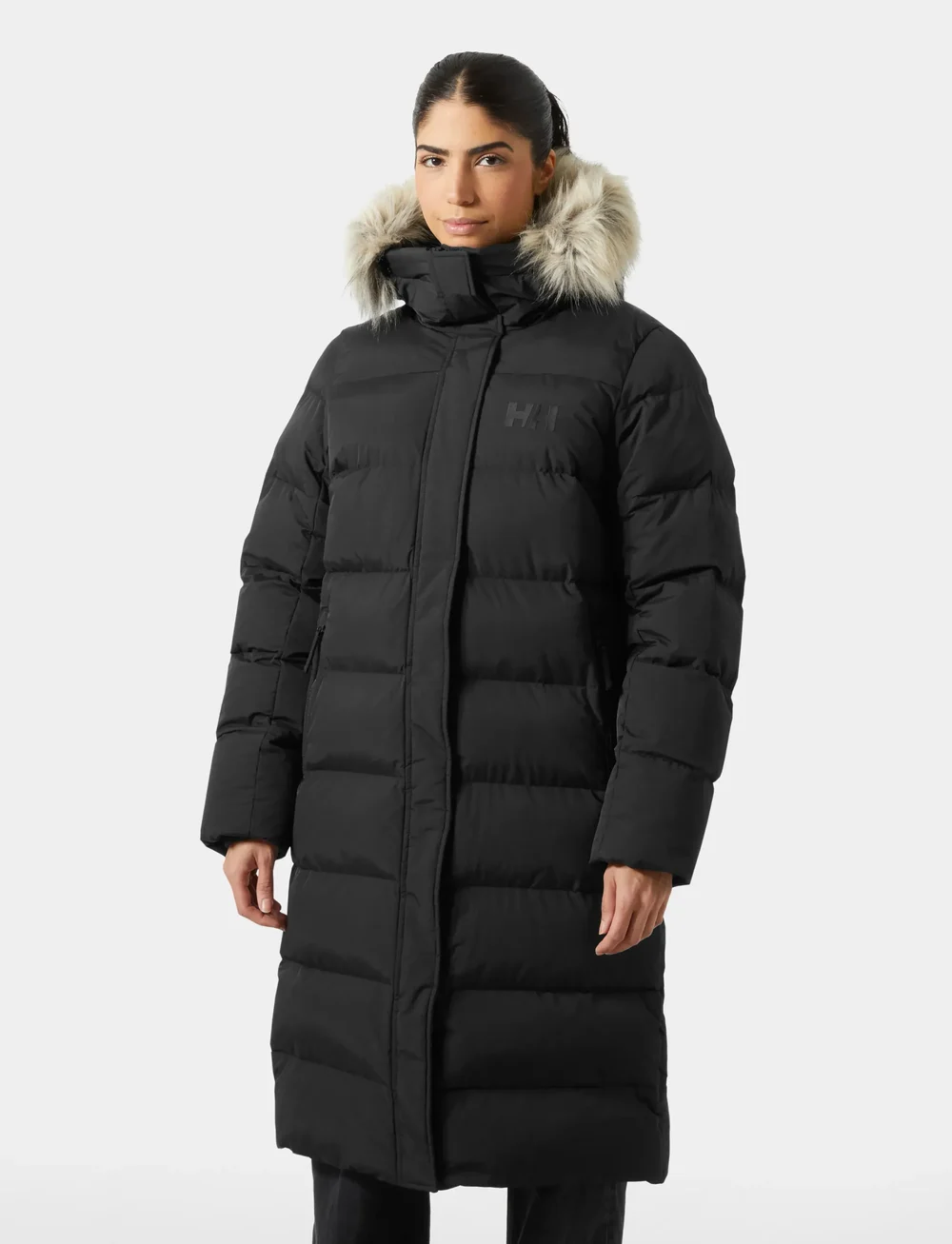 Helly Hansen - W ARIA LONG PARKA - parkasjackor - black - 0