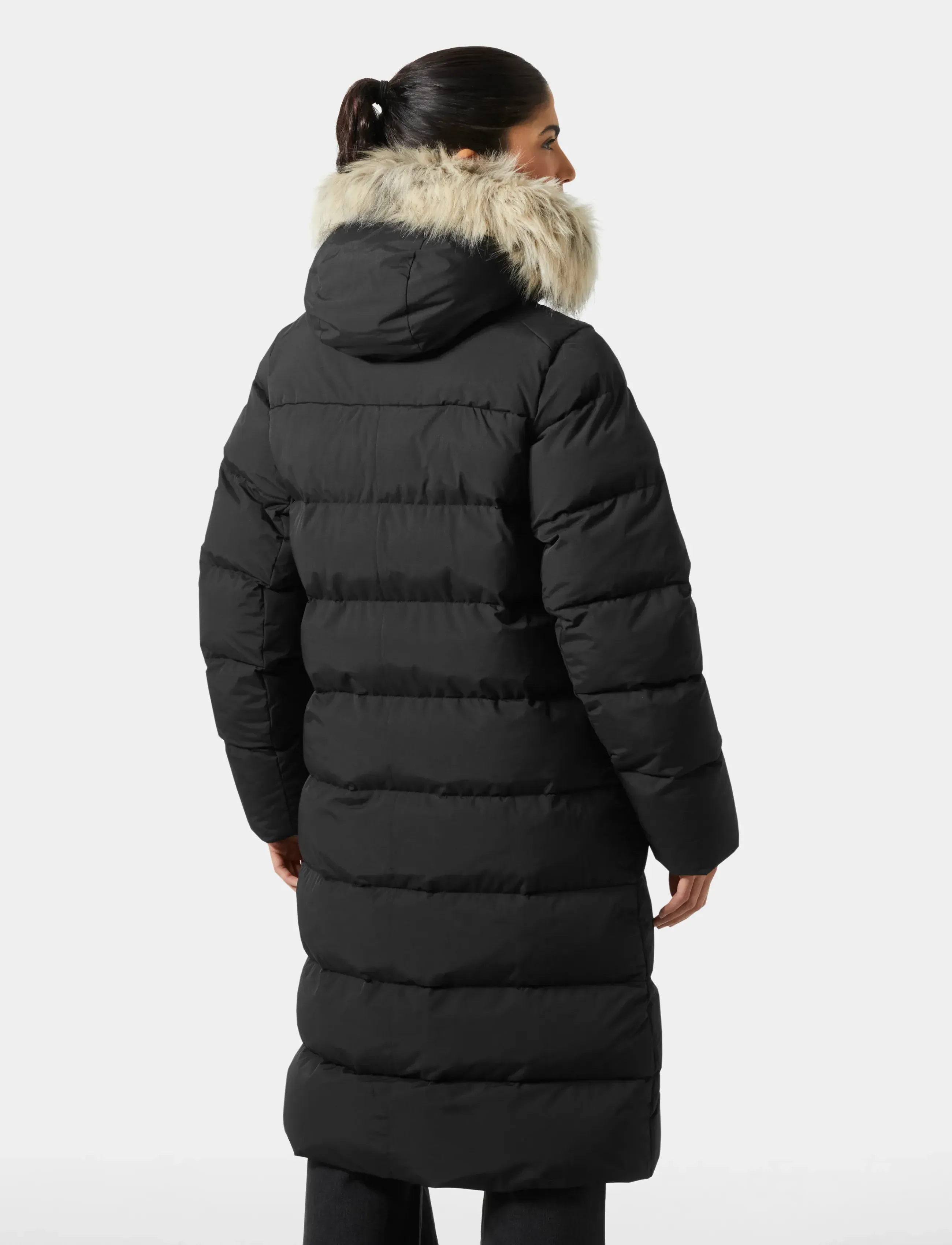 Helly Hansen - W ARIA LONG PARKA - wintermäntel - black - 3