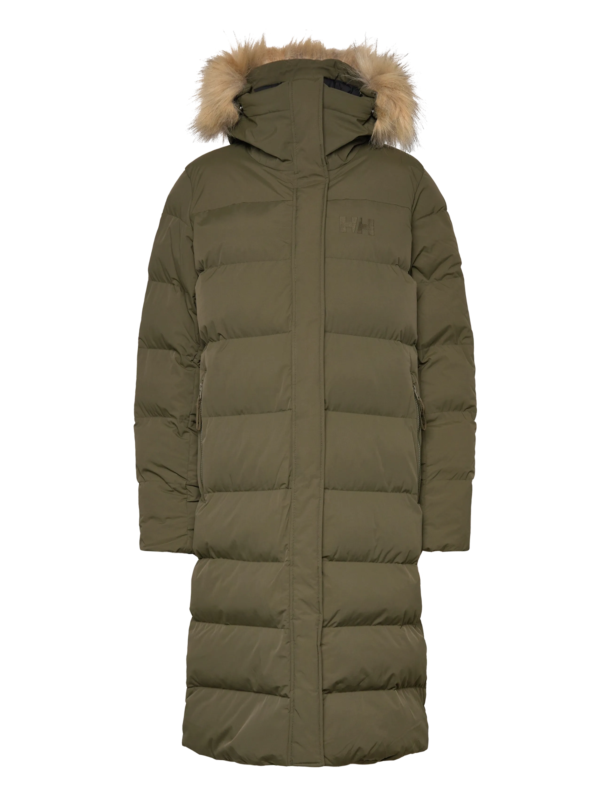 Helly Hansen W ARIA LONG PARKA - Jacket - GREEN / khaki/green