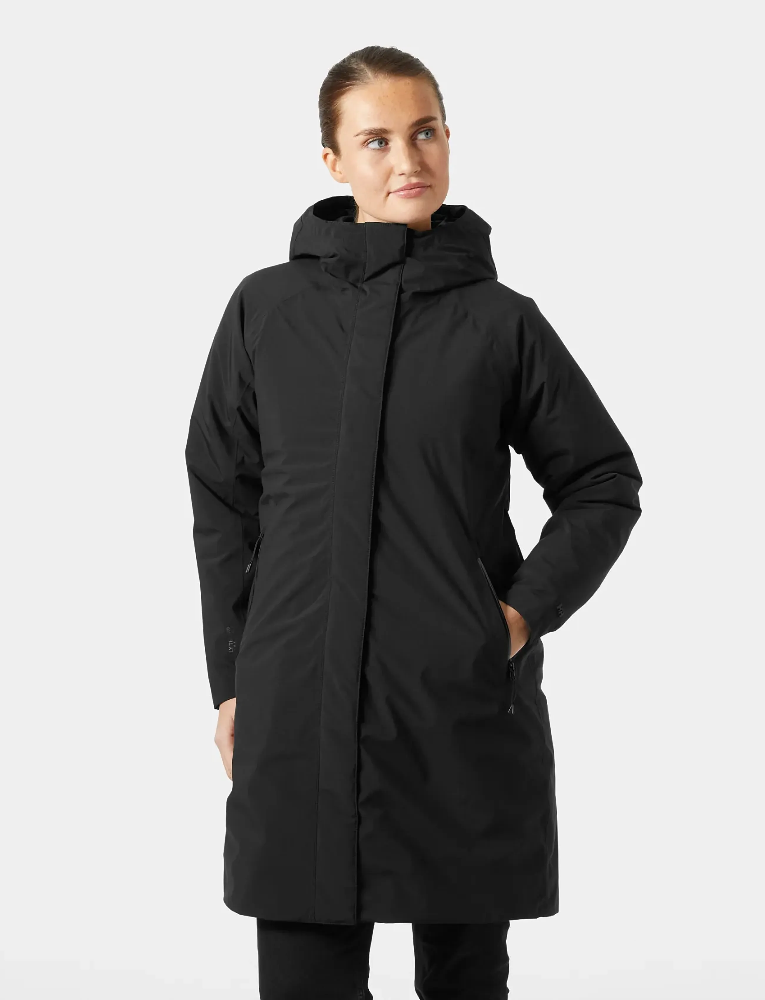Helly Hansen - W LILY INS RAINCOAT - regnkappa - black - 0