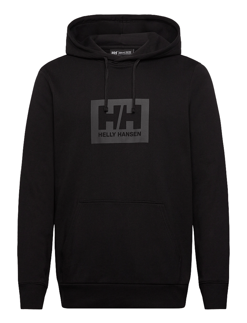 Helly Hansen - HH BOX HOODIE - alussärgid - black - 1