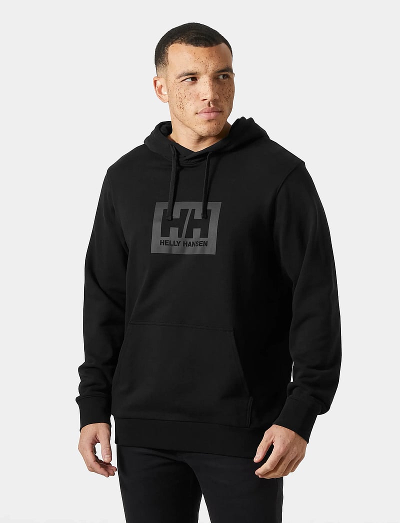 Helly Hansen - HH BOX HOODIE - alussärgid - black - 0
