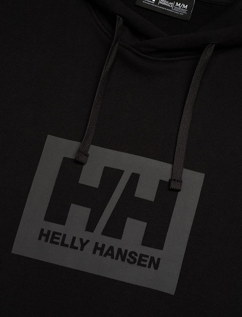 Helly Hansen - HH BOX HOODIE - alussärgid - black - 4