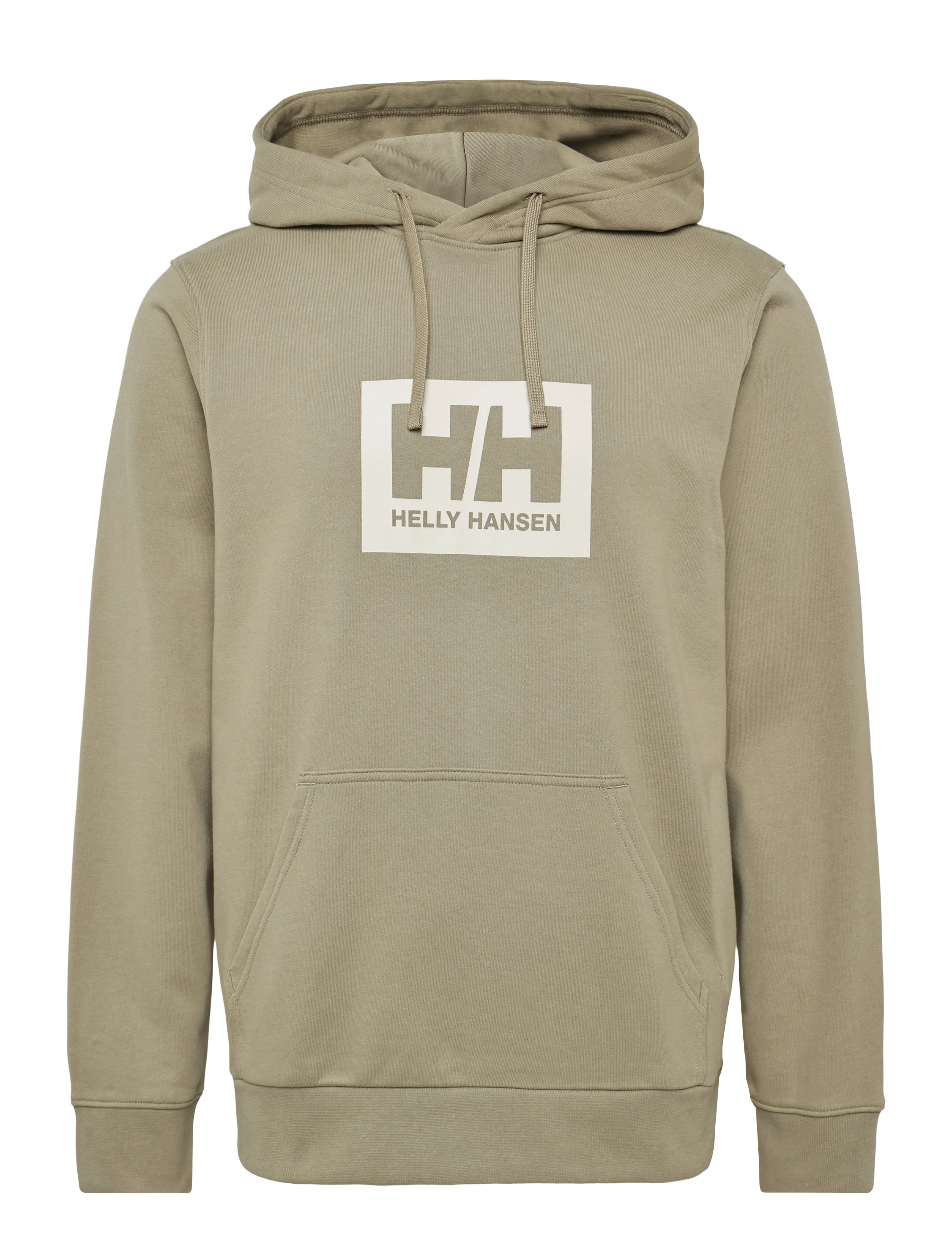 Helly Hansen HH BOX HOODIE - Kläder - PEBBLE / khaki/green