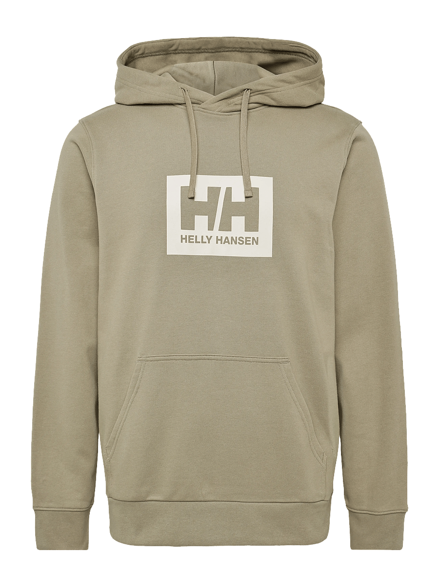 Helly Hansen - HH BOX HOODIE - huvtröjor - pebble - 0
