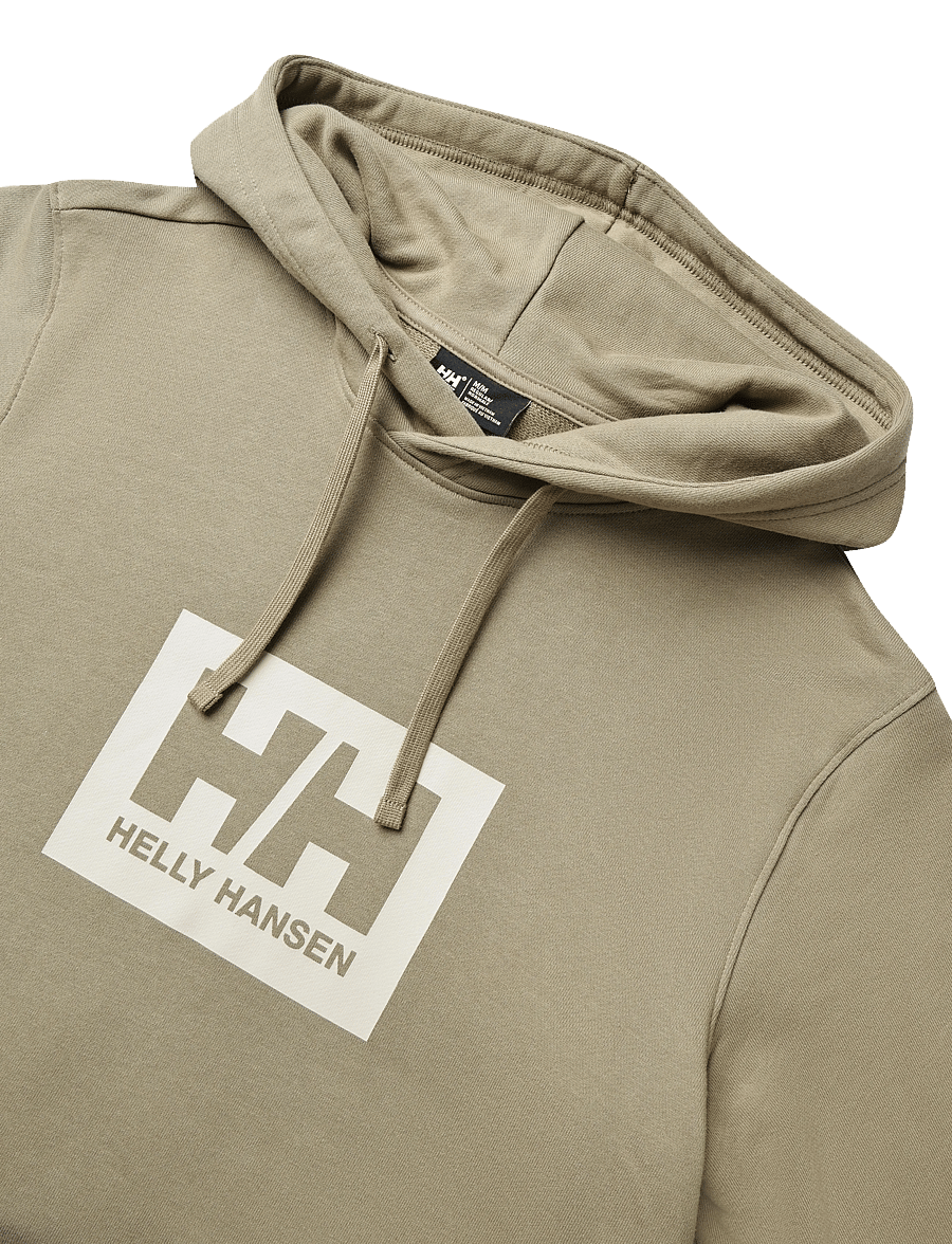 Helly Hansen - HH BOX HOODIE - huvtröjor - pebble - 2