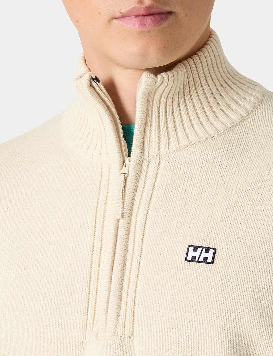Helly Hansen - SMOEGEN 1/2 ZIP SWEATER - dressipluusid - cream - 4