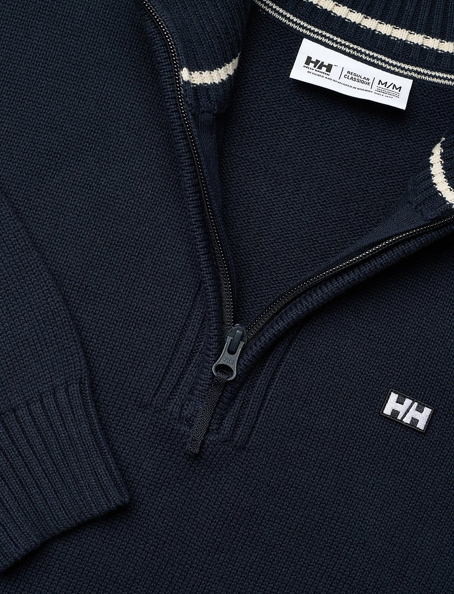 Helly Hansen - SMOEGEN 1/2 ZIP SWEATER - sweatshirts - navy - 4