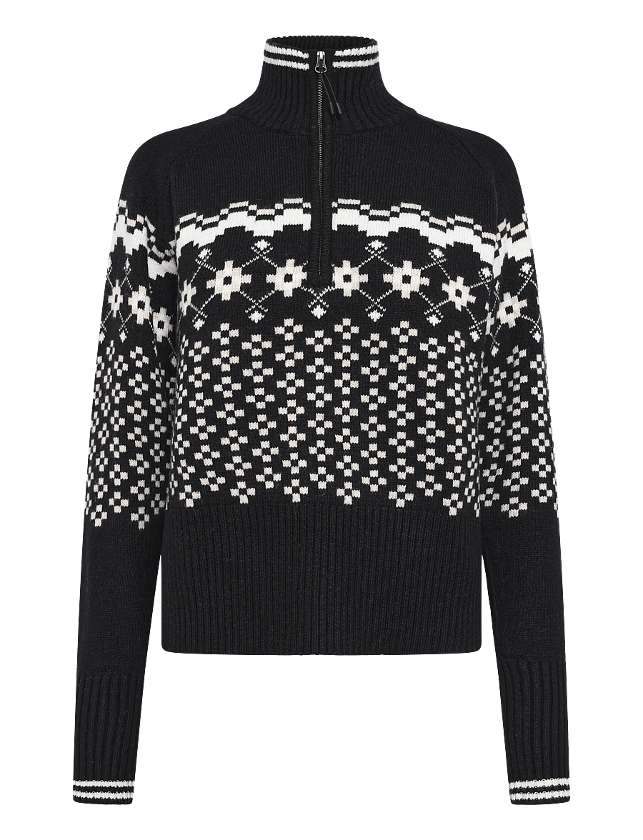 Helly Hansen - W APRÈS KNIT SWEATER - sweatshirts - black - 0