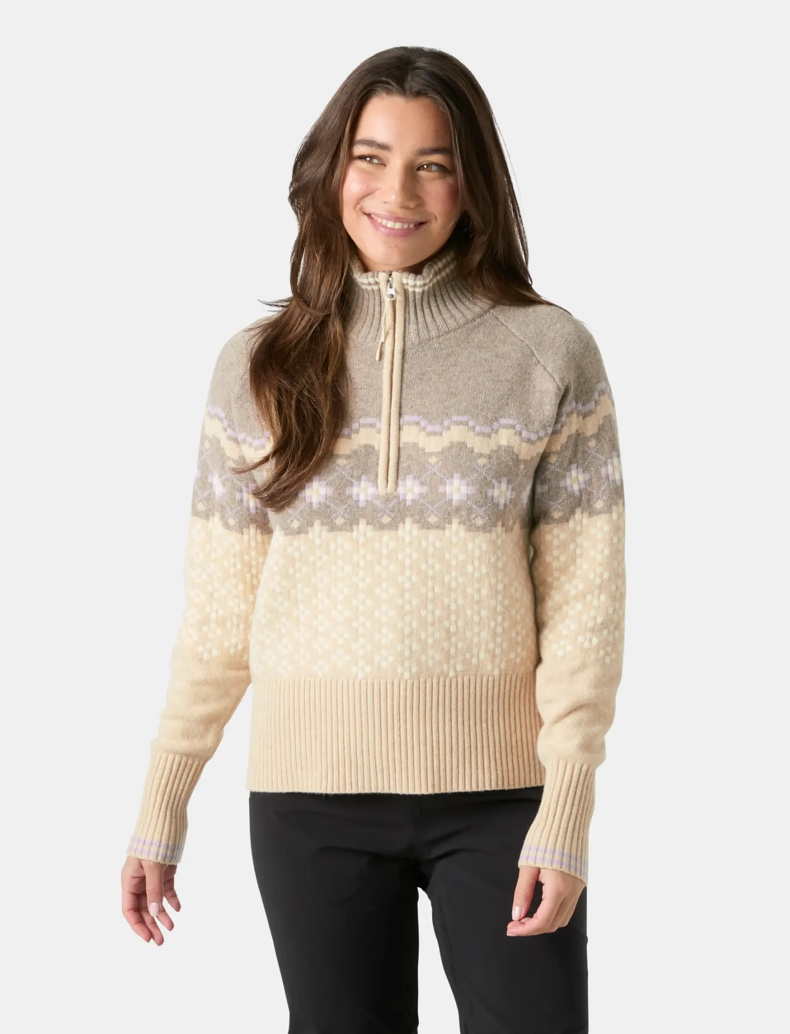 Helly Hansen - W APRÈS KNIT SWEATER - efterårsbesparelser - elmwood melange - 0