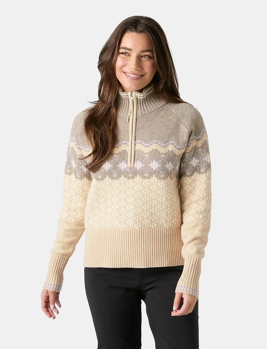 Helly Hansen - W APRÈS KNIT SWEATER - sweatshirts - elmwood melange - 0