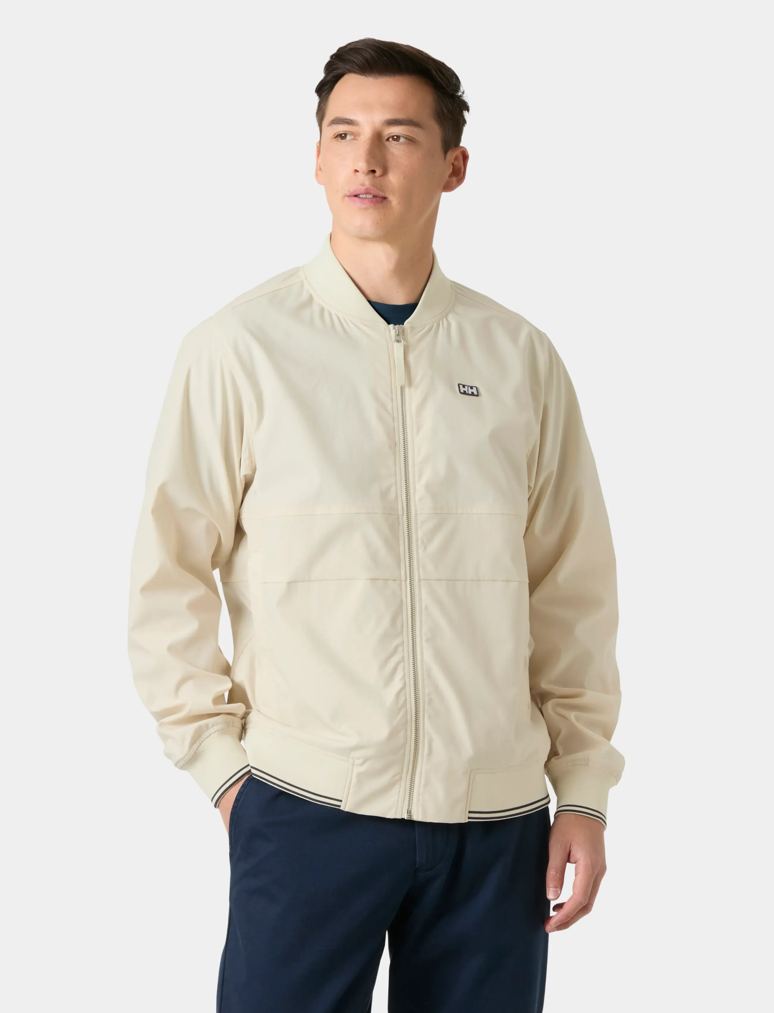 Helly Hansen Marine Bomber Jacket, S, Cream, Sport Jackets > Sport Casual Jackets, Herre