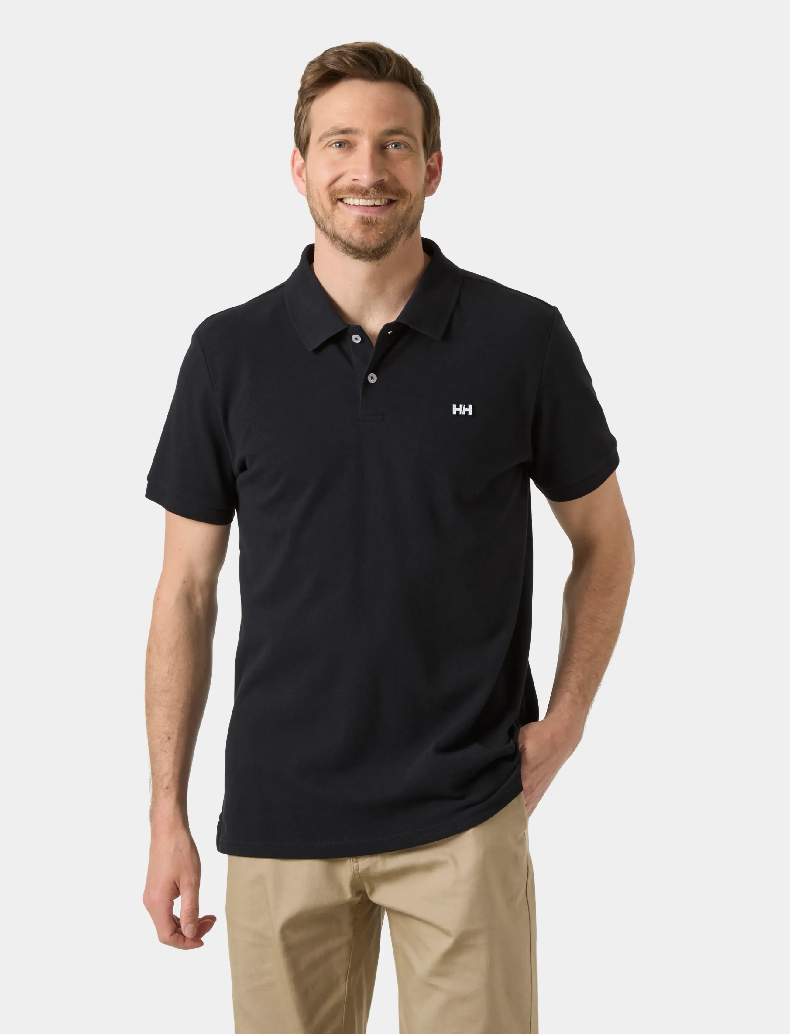Helly Hansen Hudson Polo, S, Black, Sport Polos > Sport Short-sleeved Polos, Herre