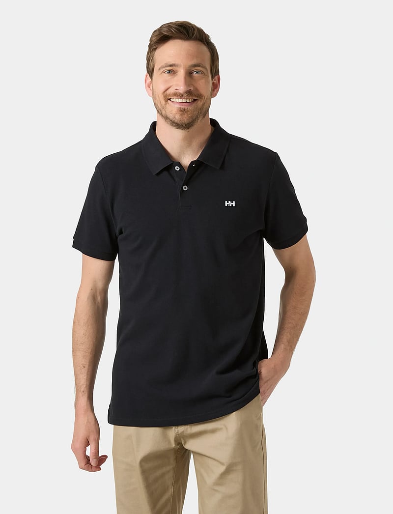 Helly Hansen - HUDSON POLO - oberteile & t-shirts - black - 0