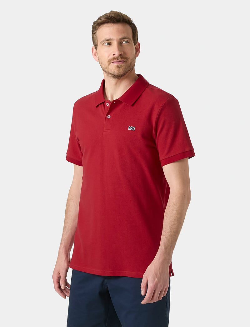 Helly Hansen - HUDSON POLO - toppar & t-shirts - red - 0