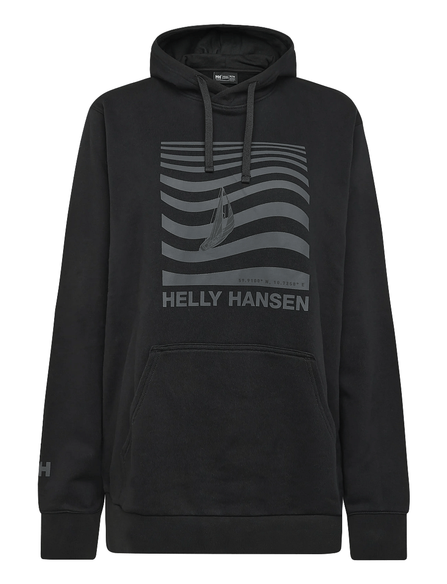 Helly Hansen - SHORELINE HOODIE - sweatshirts - black - 0