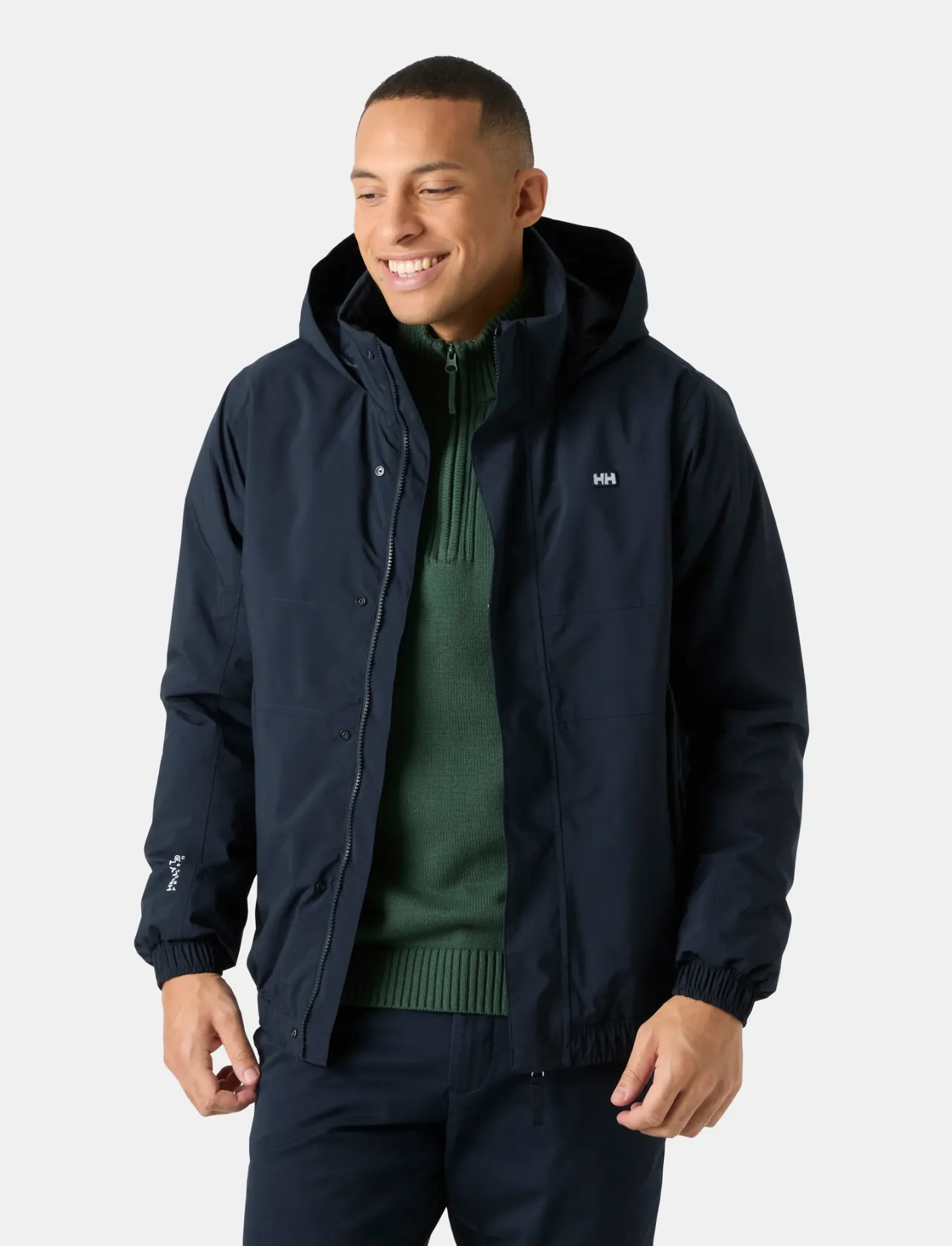 Helly Hansen - SMOEGEN INSULATED RAIN JACKET - raincoats - navy - 0