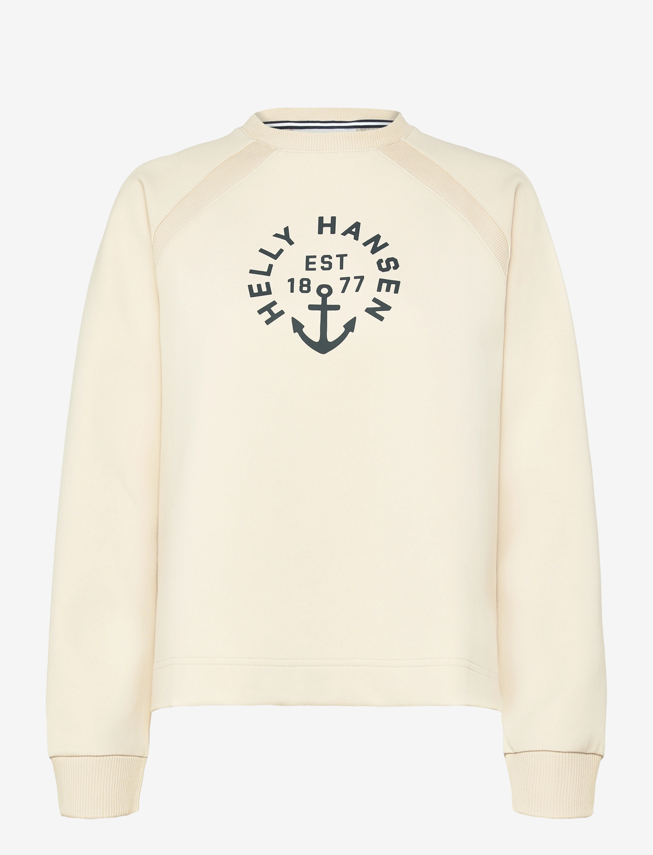 Helly Hansen - W CAPRI GRAPHIC SWEATER - Överdelar - cream - 1