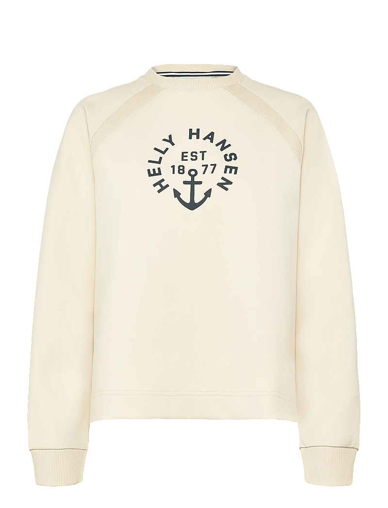 Helly Hansen - W CAPRI GRAPHIC SWEATER - Överdelar - cream - 1