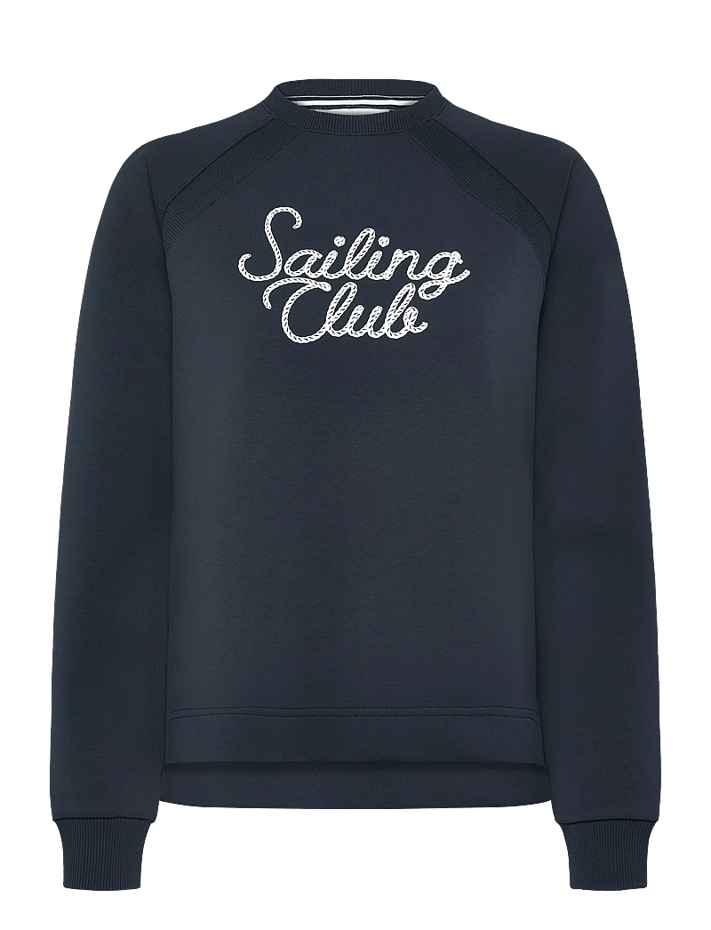 Helly Hansen - W CAPRI GRAPHIC SWEATER - dressipluusid - navy - 1