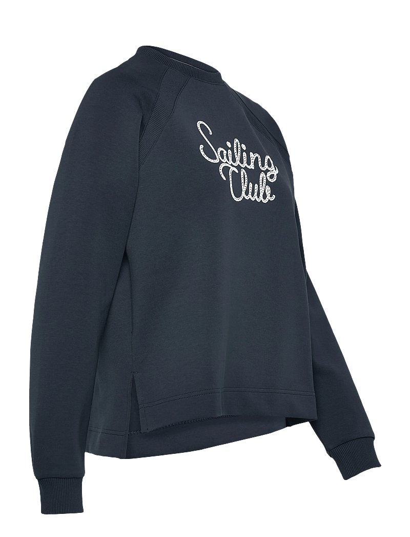 Helly Hansen - W CAPRI GRAPHIC SWEATER - dressipluusid - navy - 4