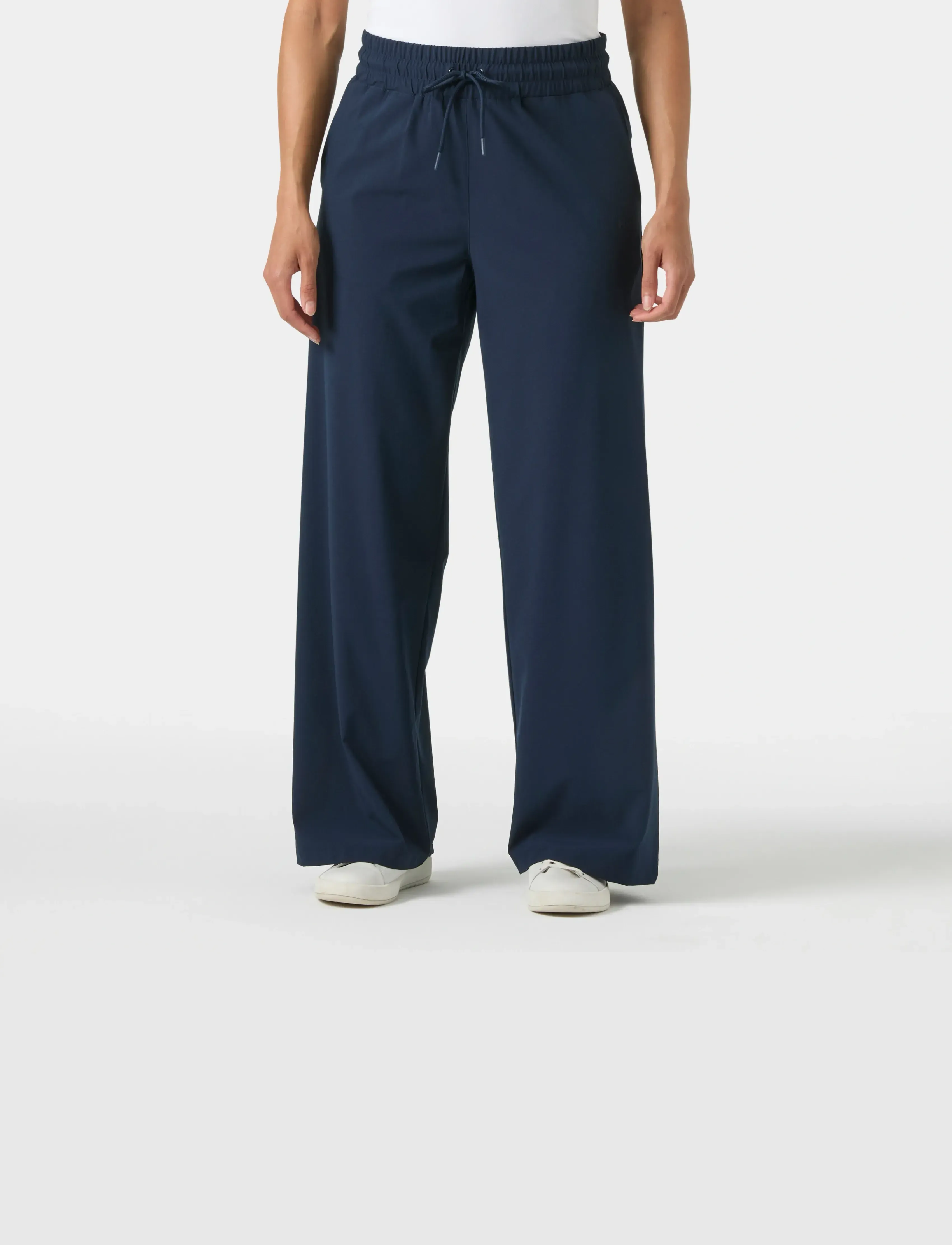 Helly Hansen W Thalia Wide Pant, S, Sport Pants, Marineblau - Casual Trousers, Frauen