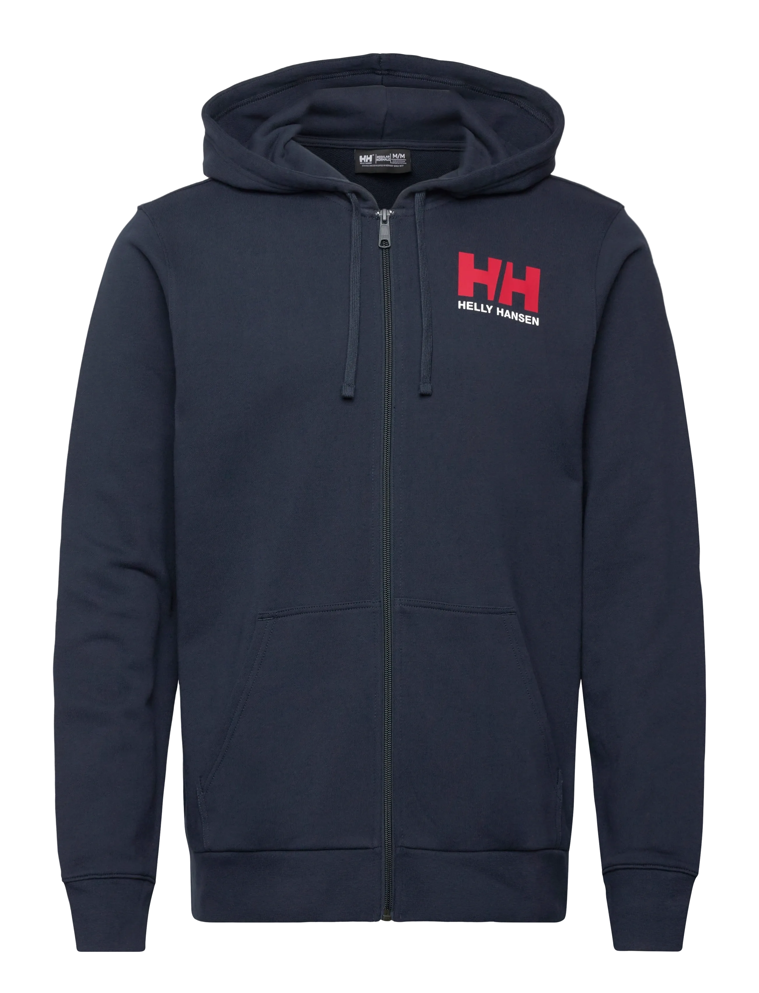HH LOGO FZ HOODIE - NAVY