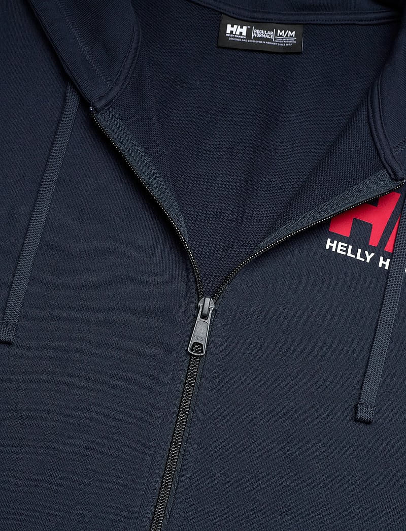 Helly Hansen - HH LOGO FZ HOODIE - huvtröjor - navy - 2