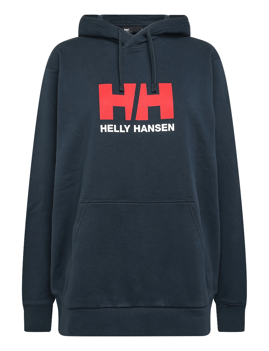Helly Hansen - HH LOGO HOODIE - sweatshirts - navy - 0