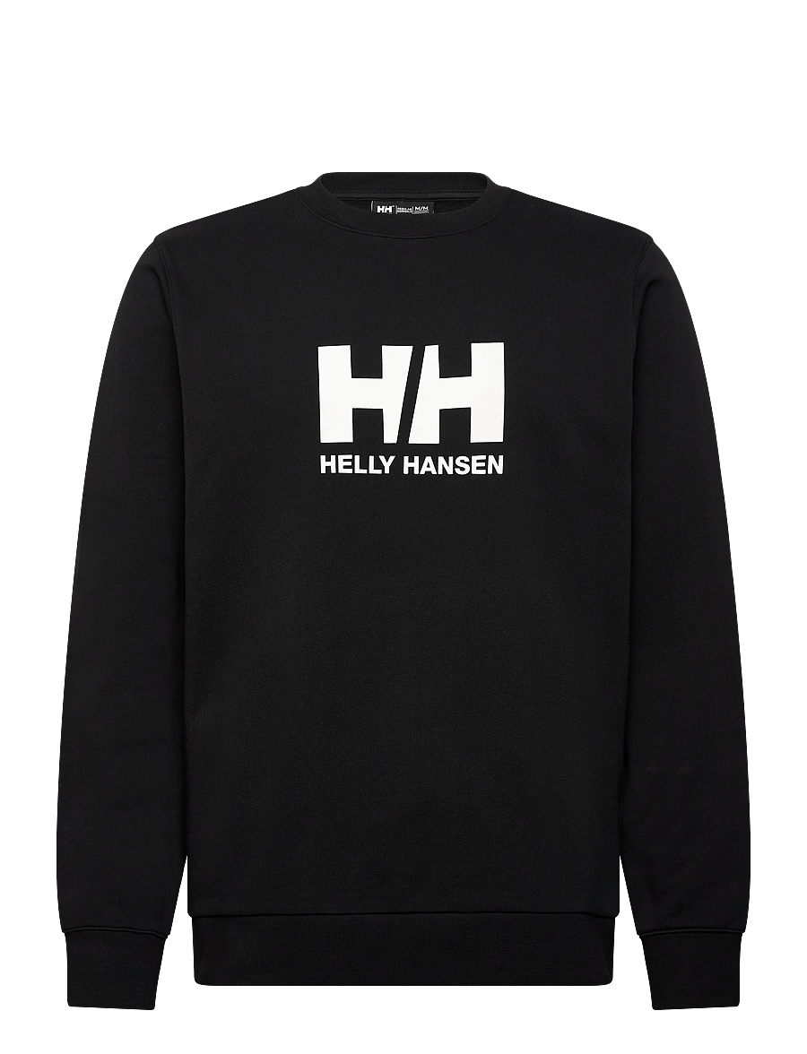 Helly Hansen - HH LOGO CREW SWEATSHIRT - alussärgid - black - 0