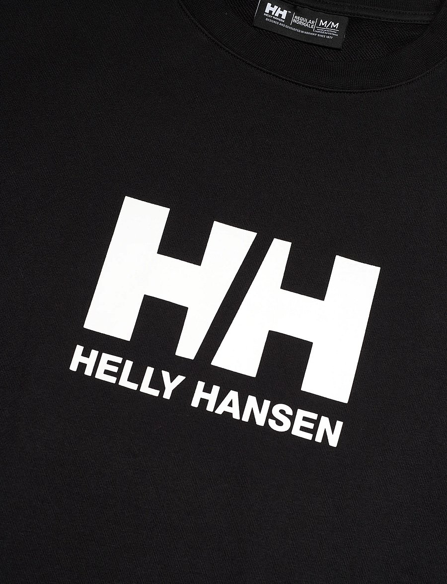 Helly Hansen - HH LOGO CREW SWEATSHIRT - alussärgid - black - 2