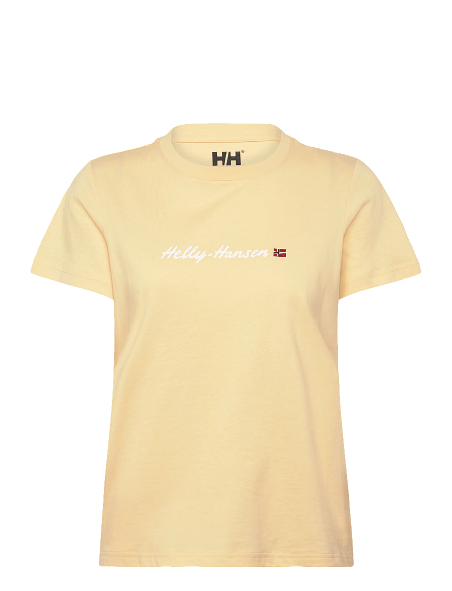 Helly Hansen - W CORE GRAPHIC T-SHIRT 2.0 - t-shirts - yellow crea - 0