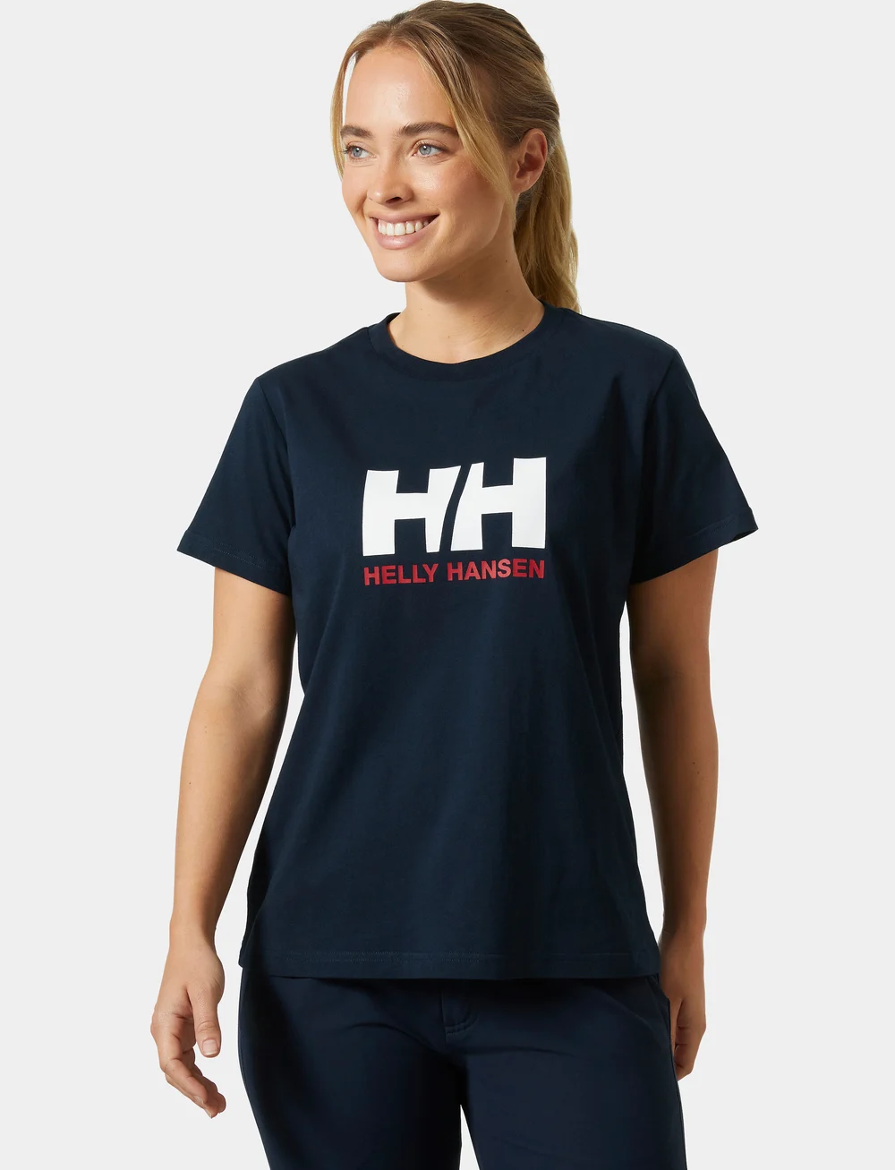 Helly Hansen - W HH LOGO T-SHIRT 3.0 - t-shirts - navy - 0
