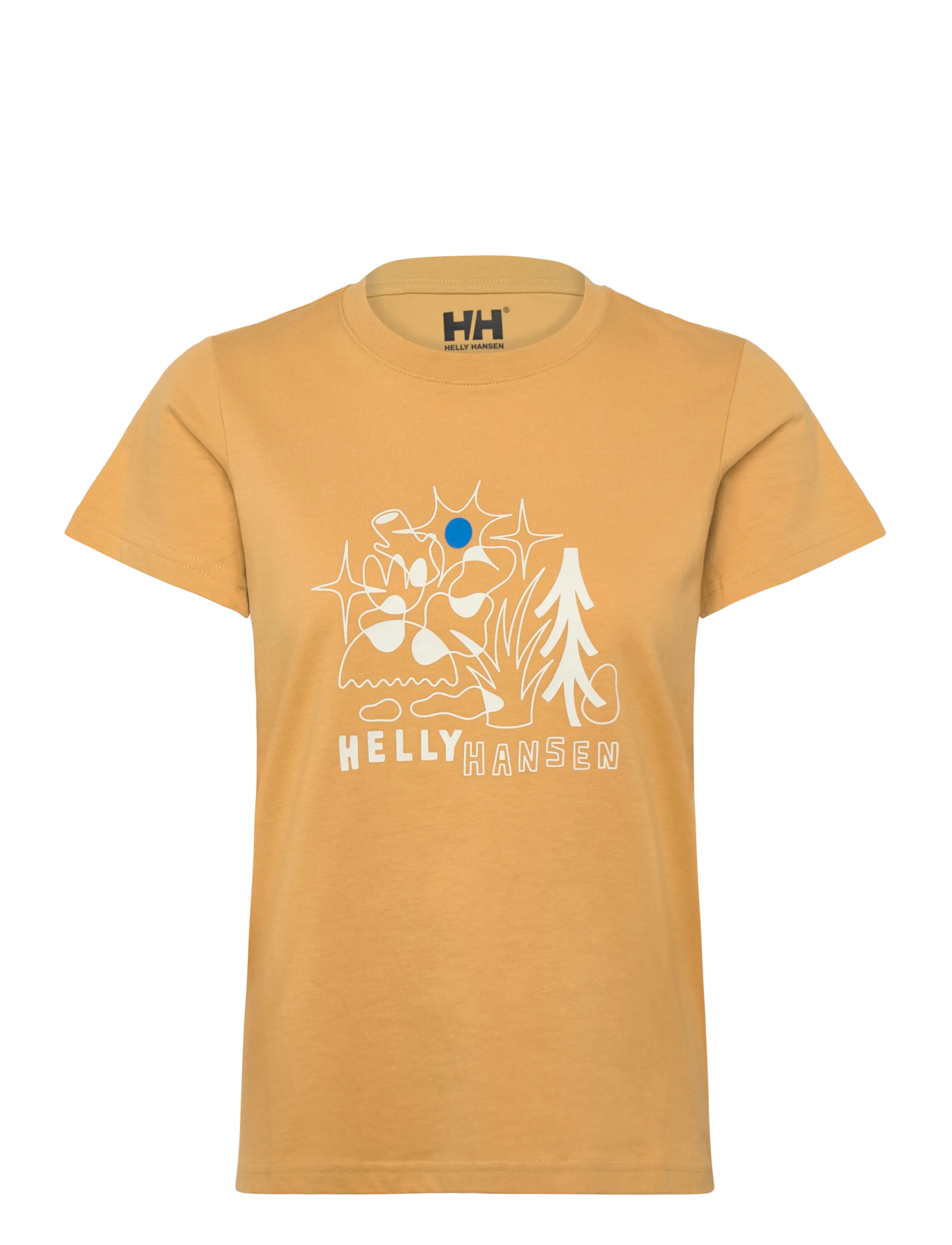 Helly Hansen W MASSIF GRAPHIC T-SHIRT - Offres - SAND / orange
