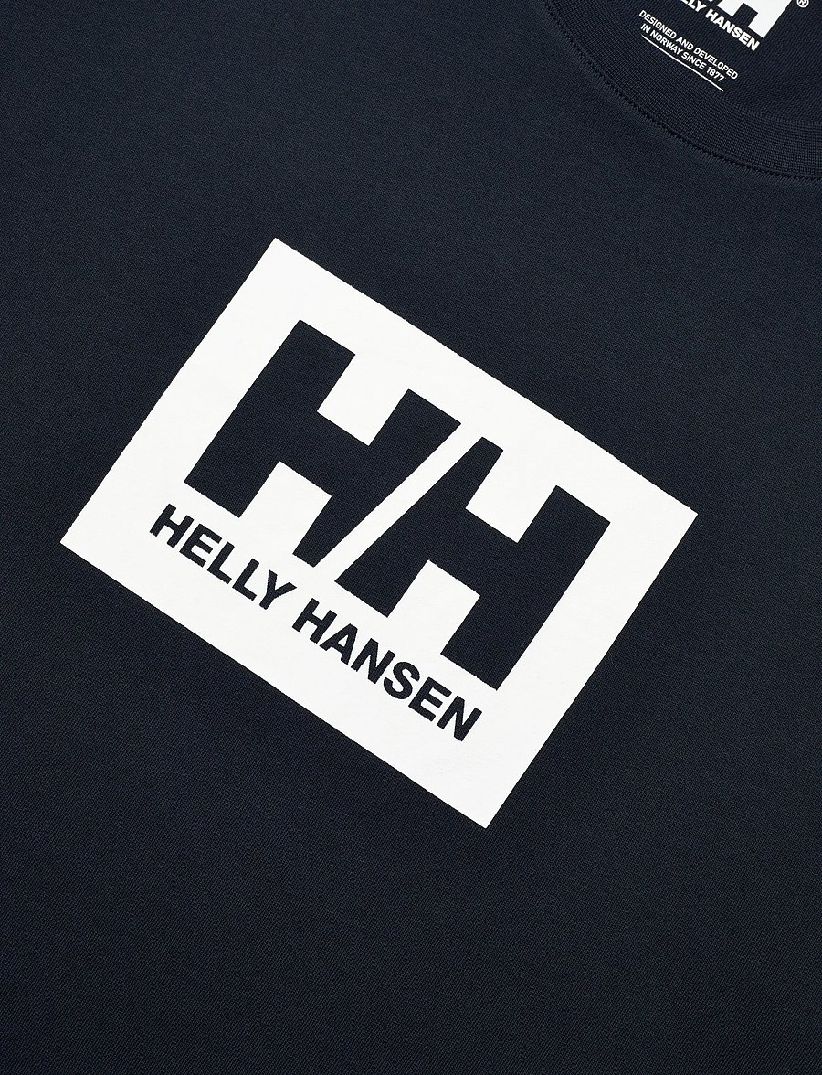 Helly Hansen - HH BOX T 2.0 - tops & t-shirts - navy - 4