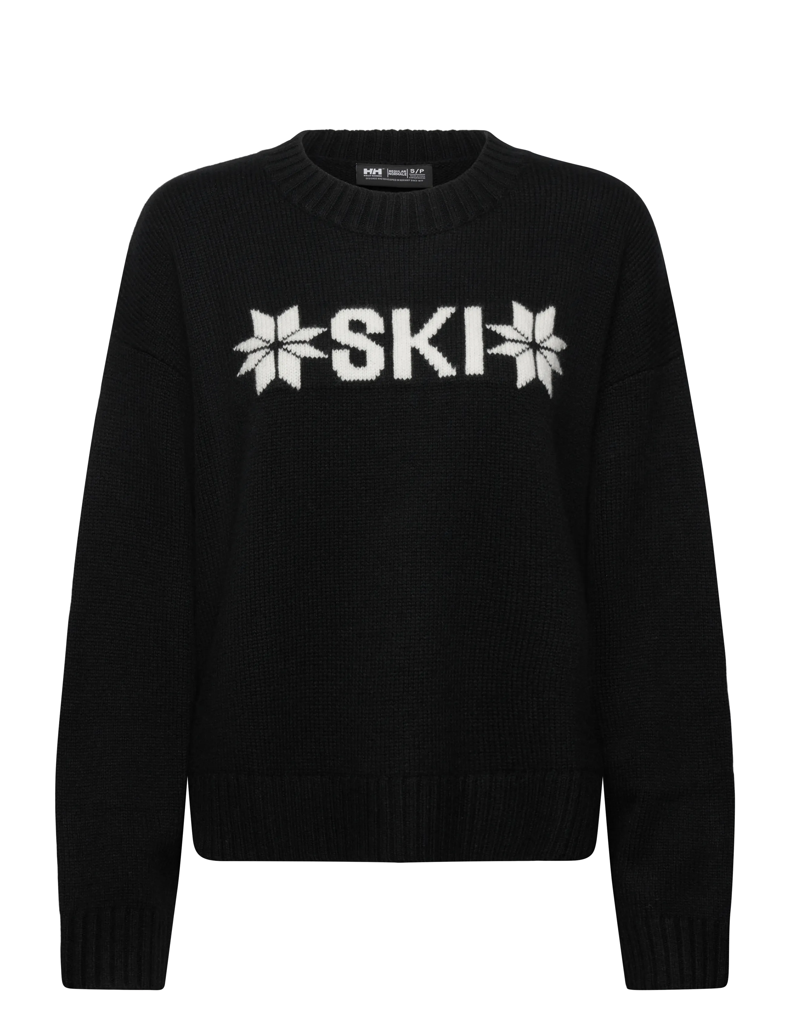 HELLY HANSEN W Bliss Ski Knit Pullover Schwarz - XL - Damen