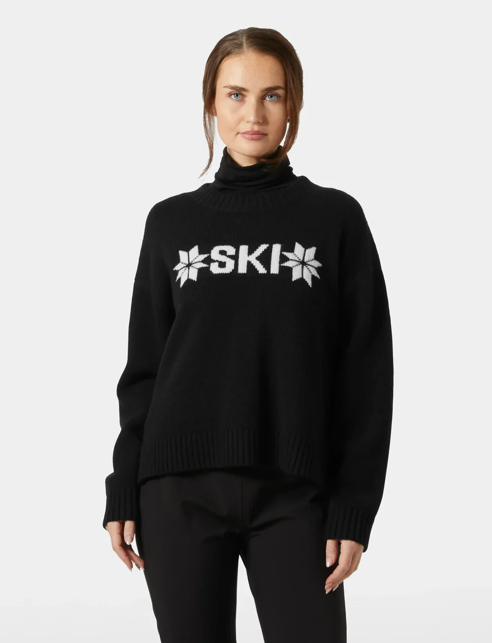 Helly Hansen - W BLISS SKI KNIT SWEATER - svetarit - black - 0