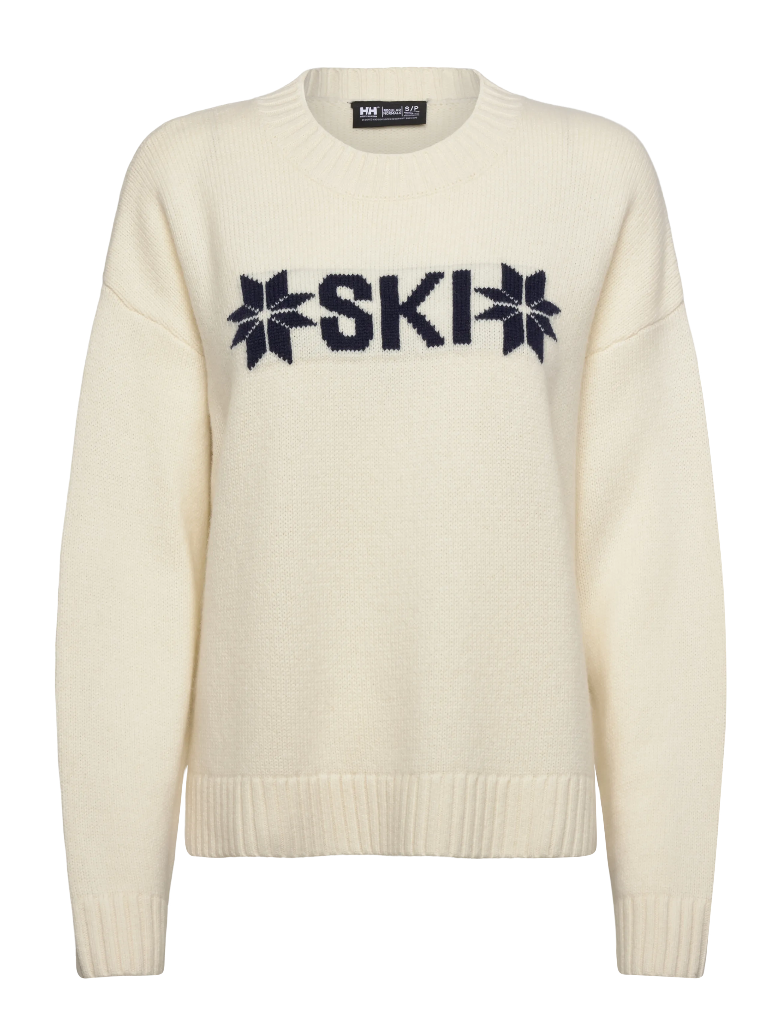 HELLY HANSEN W Bliss Ski Knit Pullover Cream - M - Damen