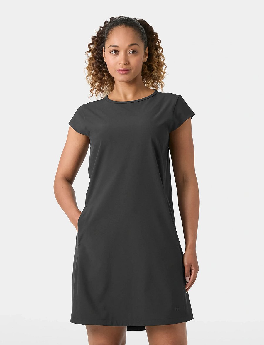 Helly Hansen - W THALIA SHIFT DRESS - kleider & röcke - black - 0