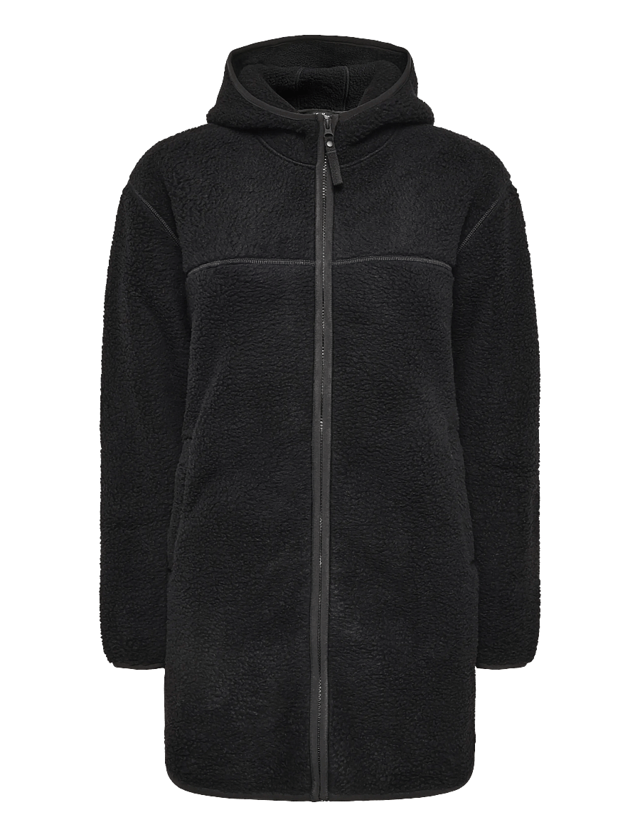 Helly Hansen - W MAUD PILE JACKET - outdoor jackets - black - 1