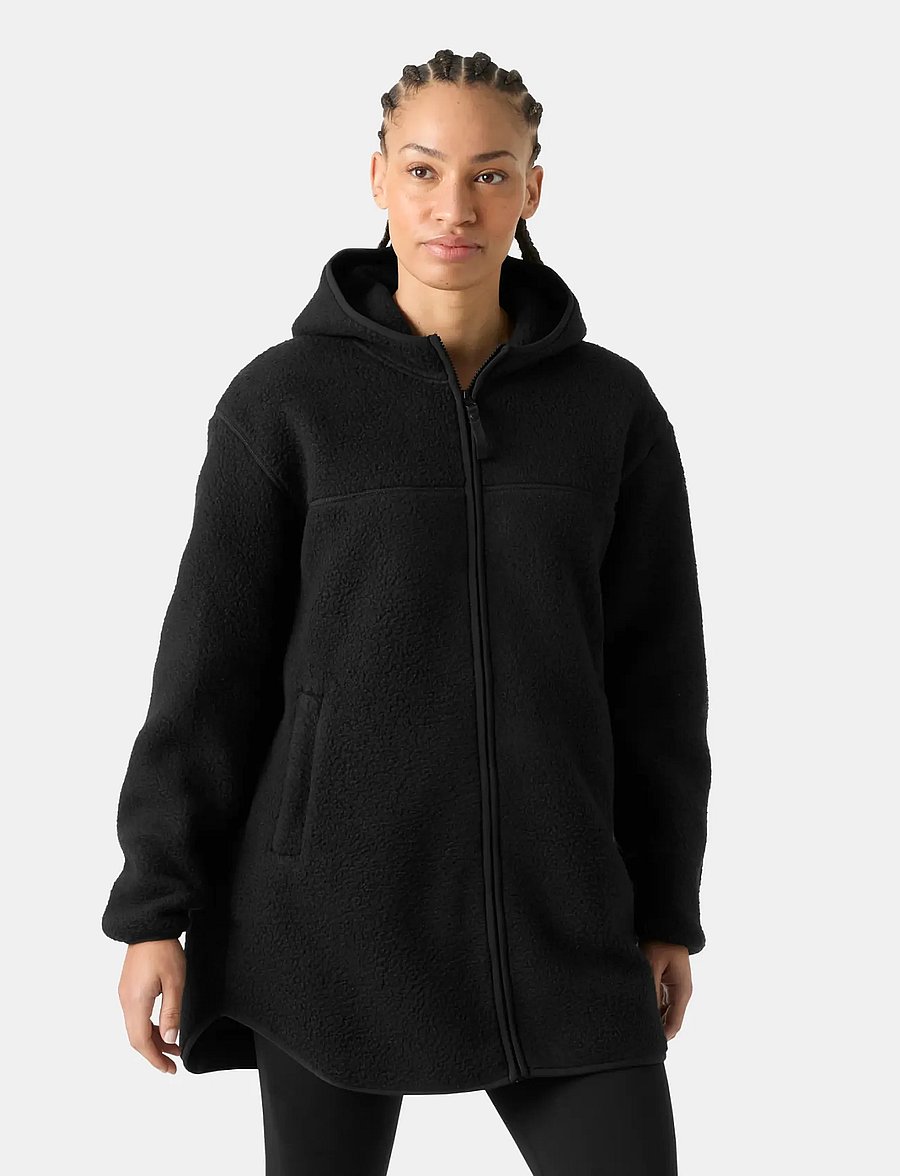 Helly Hansen - W MAUD PILE JACKET - outdoor jackets - black - 0