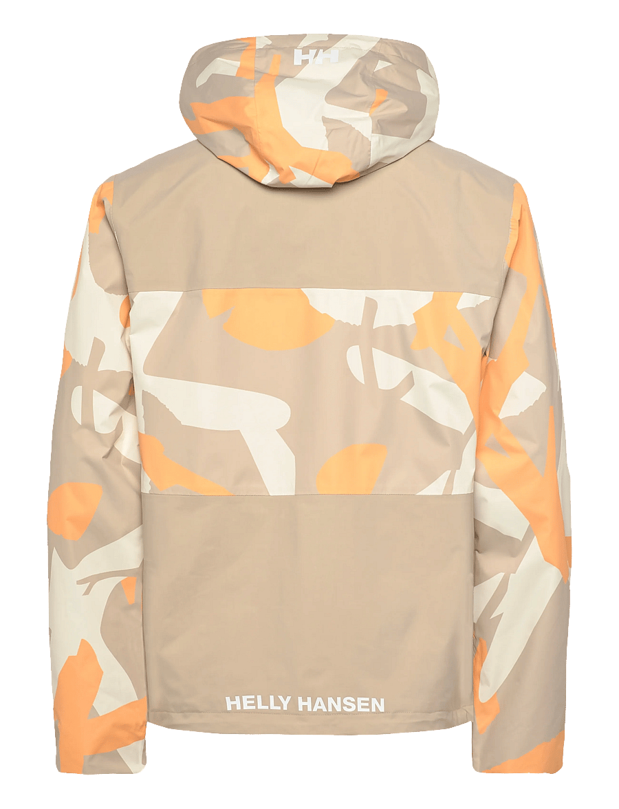 Helly Hansen - ACE GRAPHIC RAIN JACKET - outdoor - khaki hh jp - 2