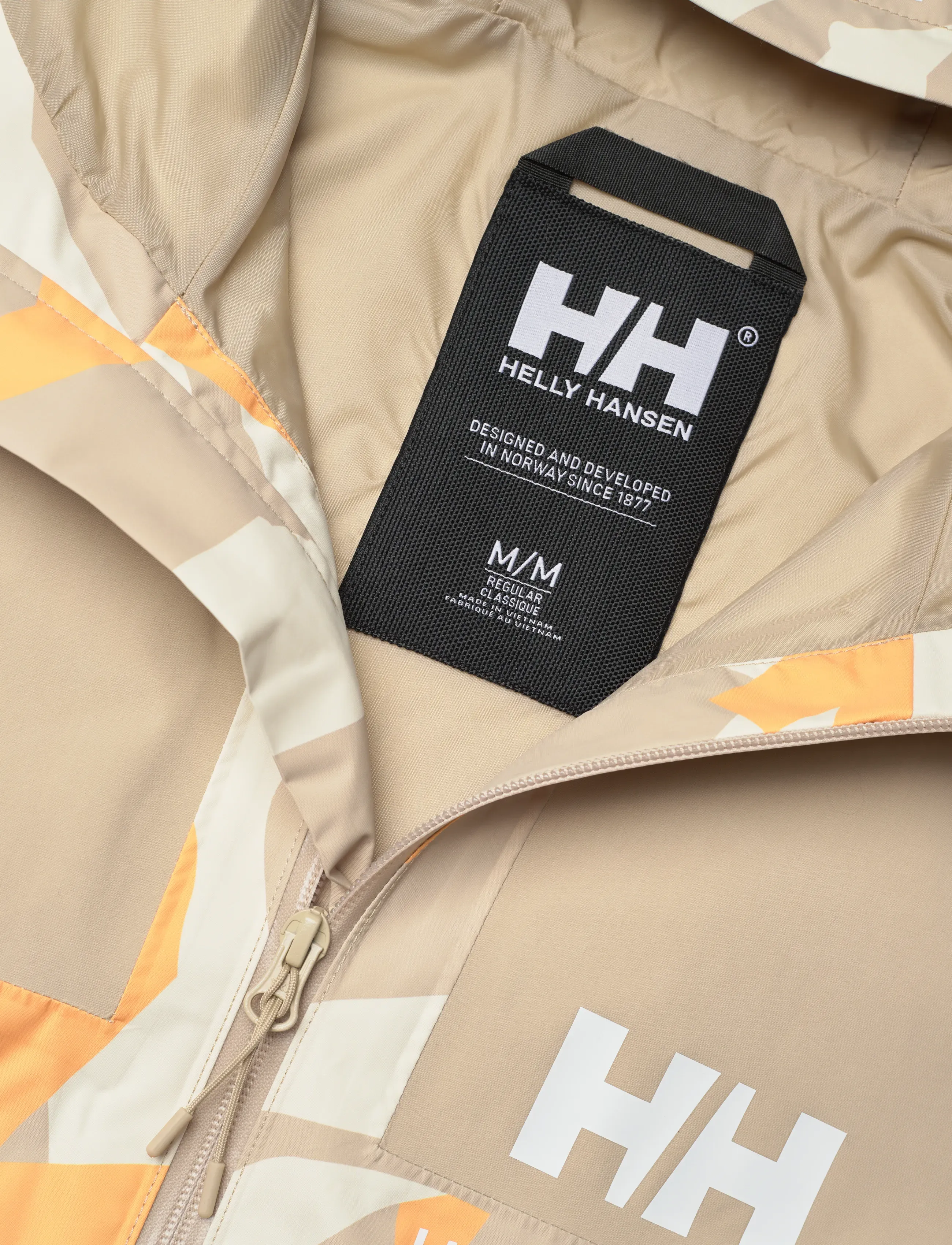 Helly Hansen - ACE GRAPHIC RAIN JACKET - regenmäntel - khaki hh jp - 5