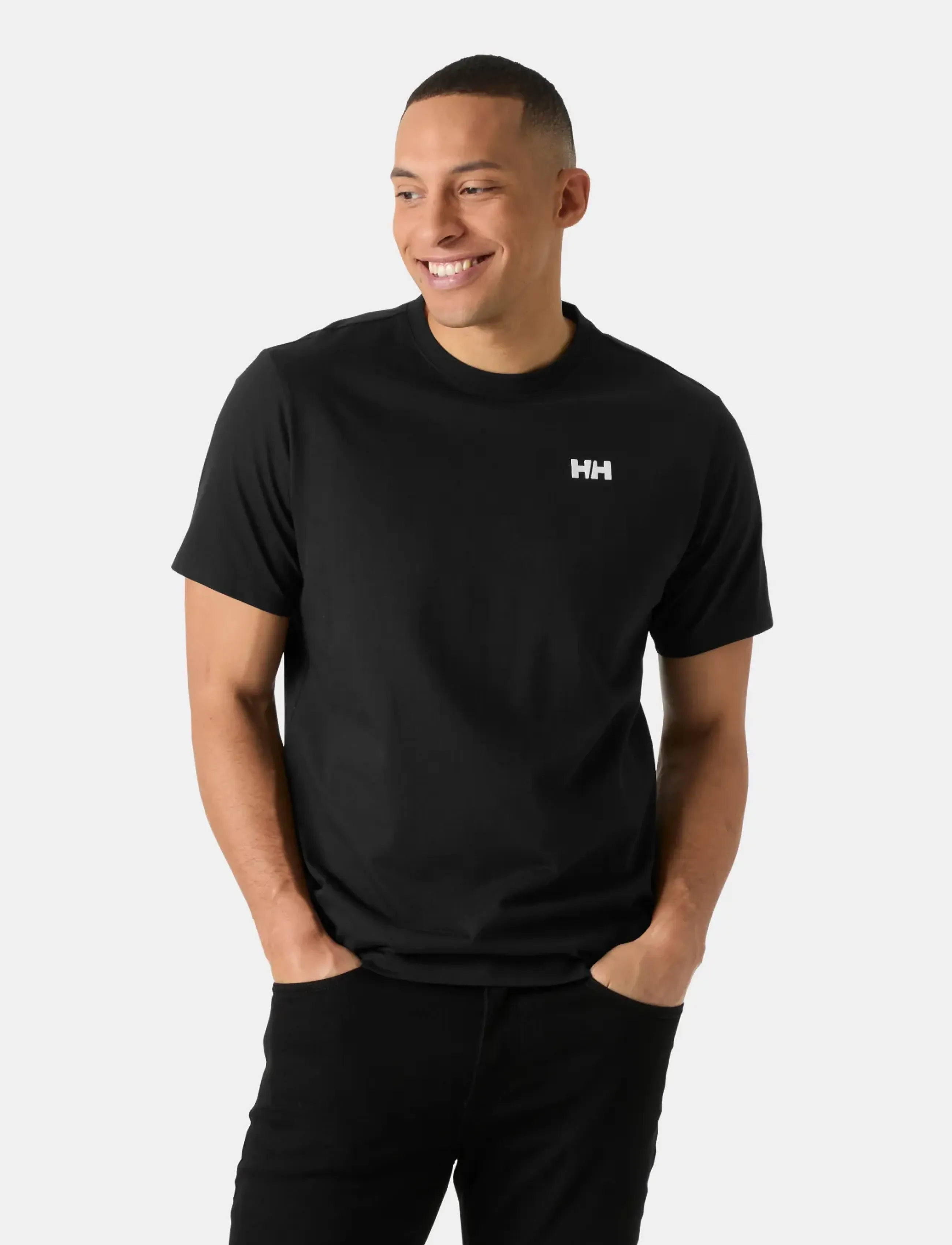 Helly Hansen HH STAPLE T-SHIRT - T-Shirts - BLACK / black
